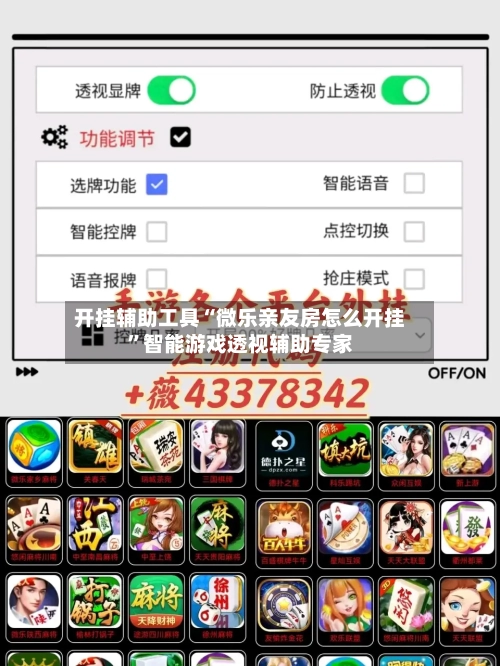 开挂辅助工具“微乐亲友房怎么开挂”智能游戏透视辅助专家-第2张图片