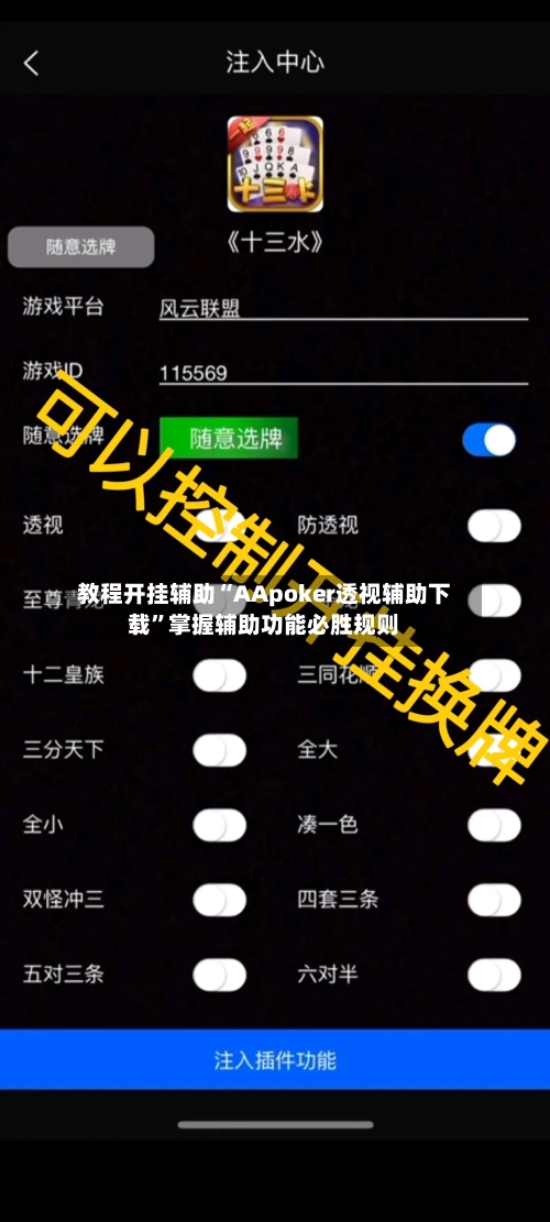 教程开挂辅助“AApoker透视辅助下载”掌握辅助功能必胜规则-第3张图片