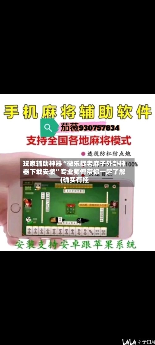 玩家辅助神器“微乐捉老麻子外卦神器下载安装”专业师傅带你一起了解(确实有挂
