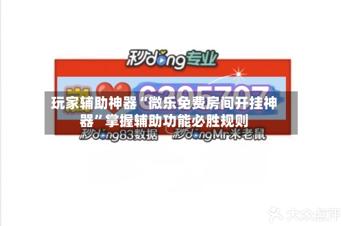 玩家辅助神器“微乐免费房间开挂神器”掌握辅助功能必胜规则-第2张图片