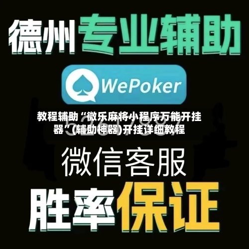 教程辅助“微乐麻将小程序万能开挂器”(辅助神器)开挂详细教程-第3张图片