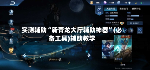 实测辅助“新青龙大厅辅助神器”(必备工具)辅助教学