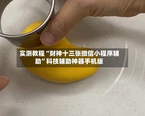 实测教程“财神十三张微信小程序辅助”科技辅助神器手机版
