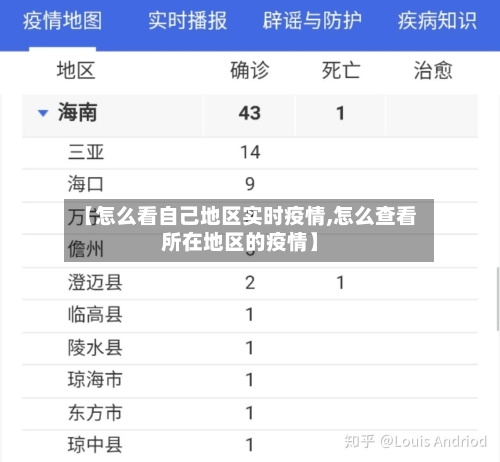 【怎么看自己地区实时疫情,怎么查看所在地区的疫情】-第3张图片