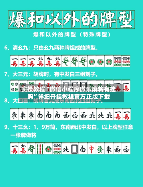 实操教程“微信小程序微乐麻将有挂吗”详细开挂教程官方正版下载-第3张图片