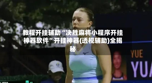 教程开挂辅助“决胜麻将小程序开挂神器软件”开挂神器{透视辅助}全揭秘-第2张图片